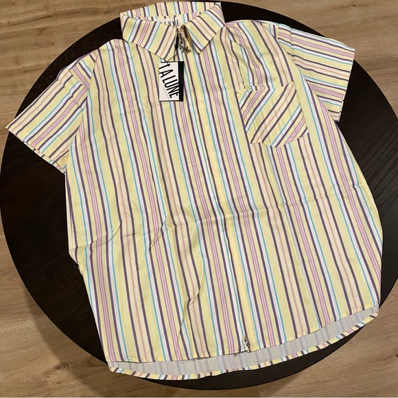 LA LUNE vintage mixed stripe Women’s 2 piece Set - Picture 3 of 10